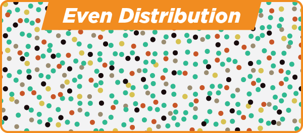 Even distribution
